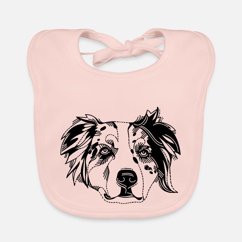 Australian Shepherd Bavoir bio Bébé