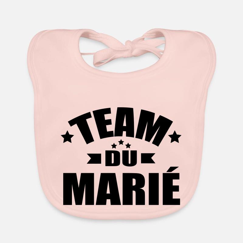 team du marié Bavoir bio Bébé