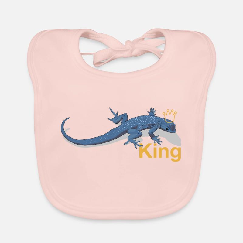 Lizard King - Bavoir bio Bébé - rose