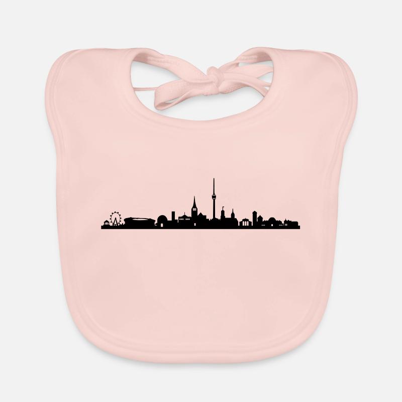 skyline stuttgart Bavoir bio Bébé