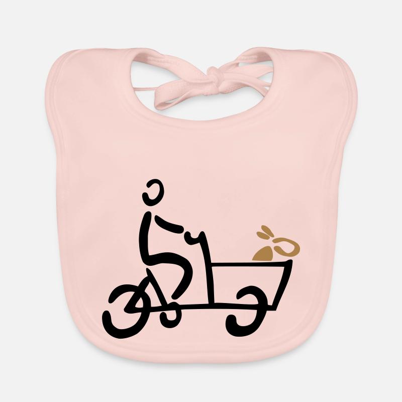 Bakfiets vélo cargo chien de vélos Bavoir bio Bébé