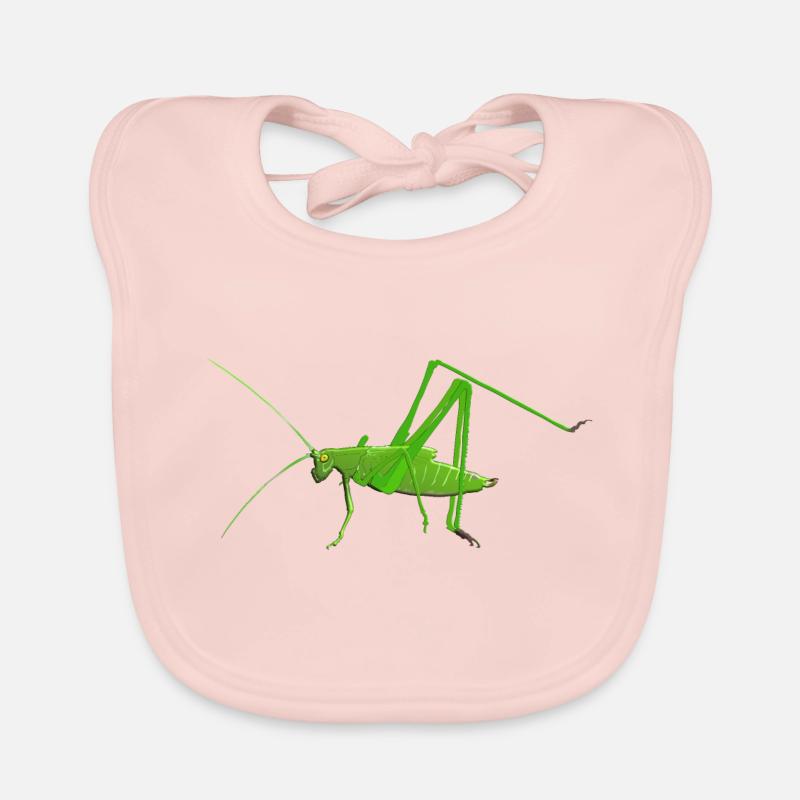 Cricket insecte mantis sauterelle Bavoir bio Bébé