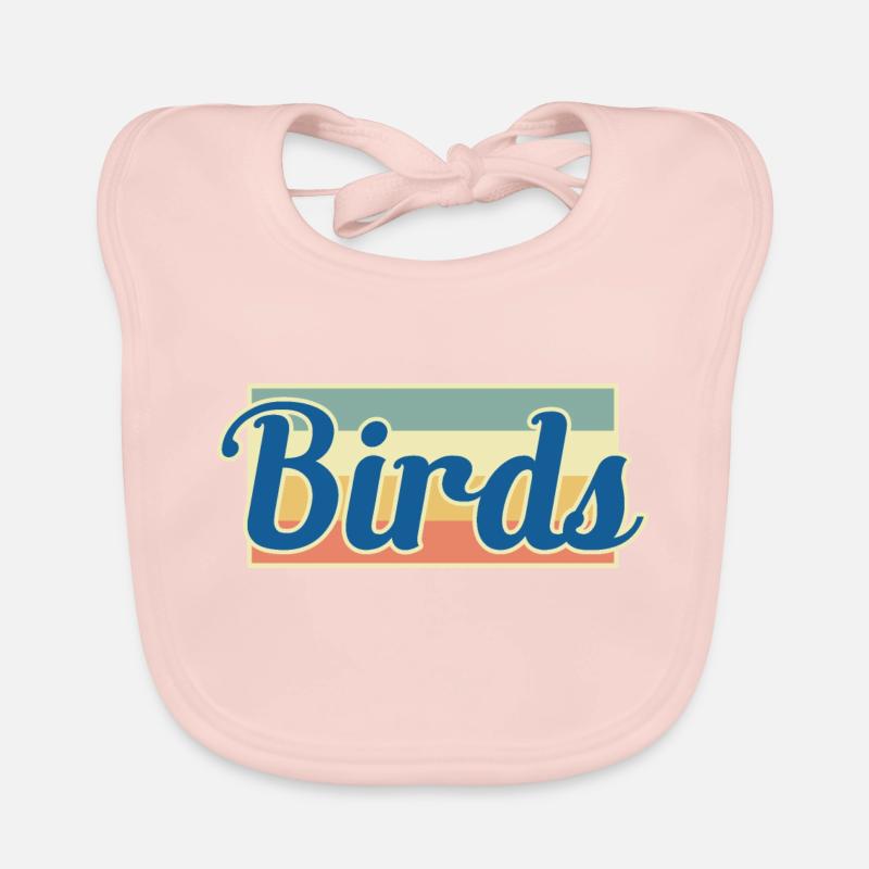 Vogel Vögel Baby Bio-Lätzchen