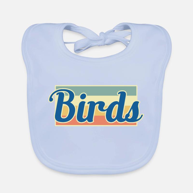 Oiseaux oiseaux Bavoir bio Bébé