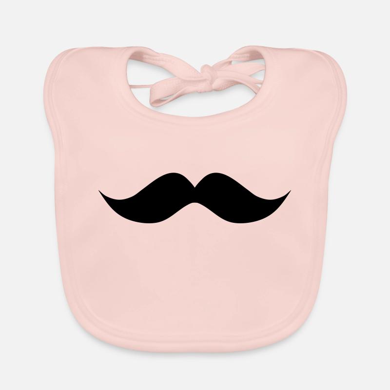 moustache ondulée Bavoir bio Bébé