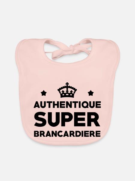 Brancardier / Ambulancier / Ambulance / Hôpital - Bavoir bio Bébé - rose - Devant