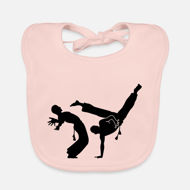 capoeira - Baby Bio-Lätzchen - Rose