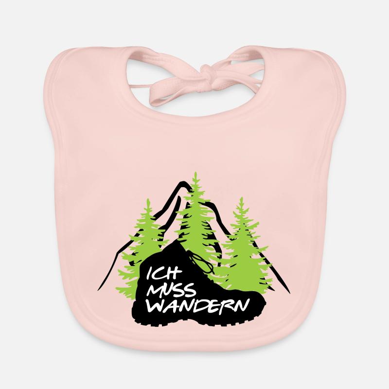 ICH MUSS WANDERN Baby Bio-Lätzchen