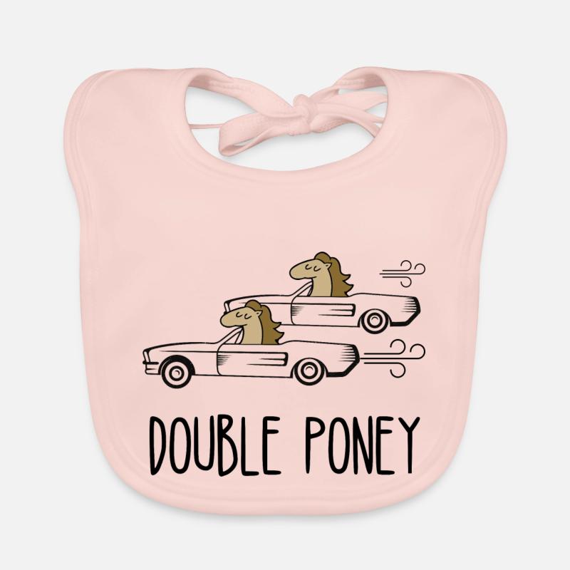 double poney Bavoir bio Bébé