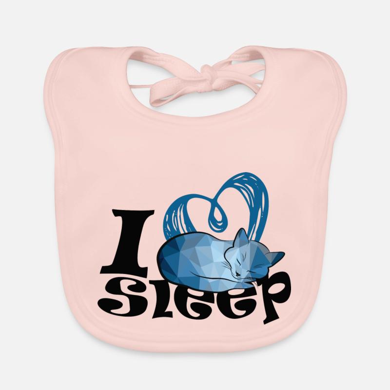J’adore dormir - Bavoir bio Bébé - rose