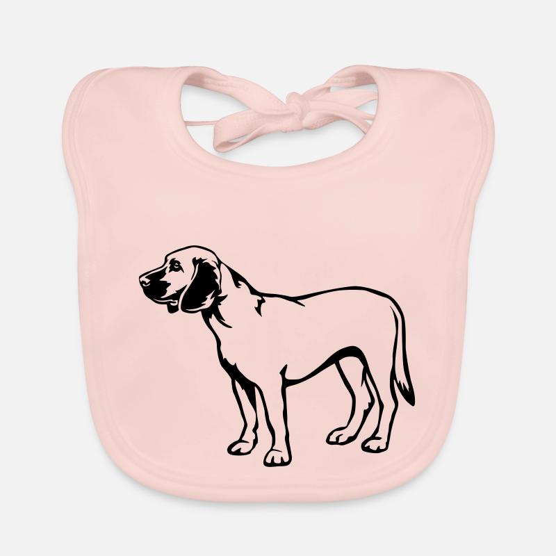 Chien de sueur hanovrien Bavoir bio Bébé