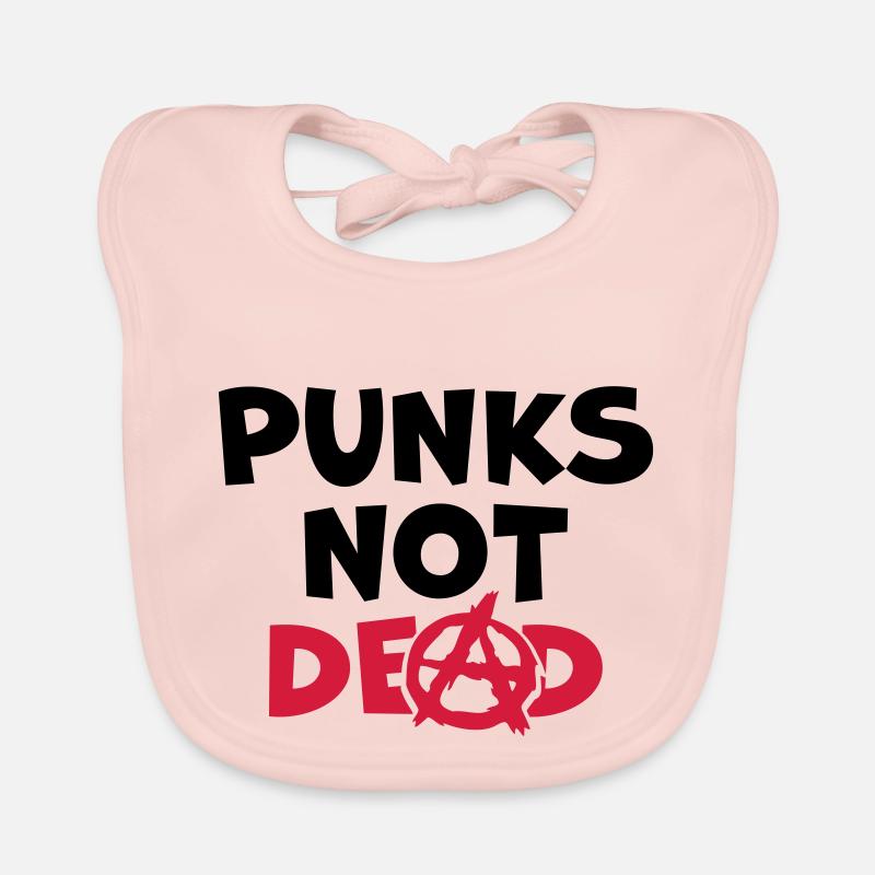 Zitat punks not dead Baby Bio-Lätzchen