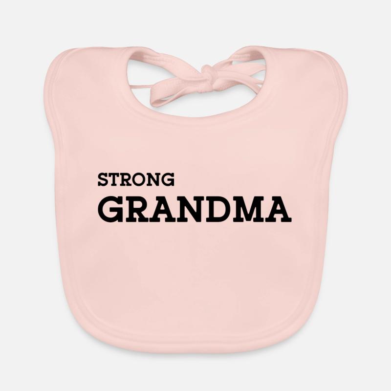 Grand-mère forte noire Bavoir bio Bébé