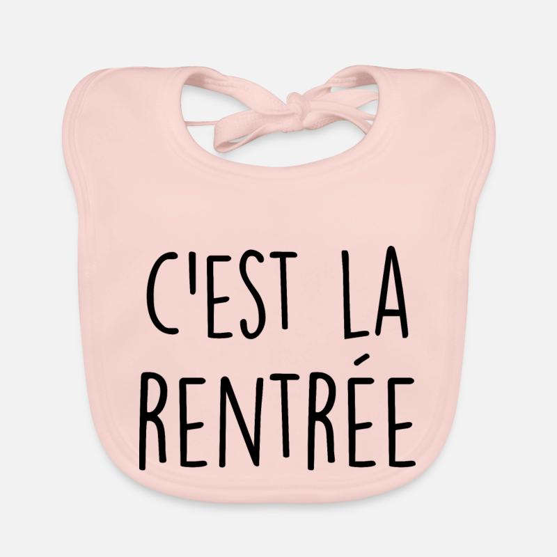 c'est la rentrée Bavoir bio Bébé