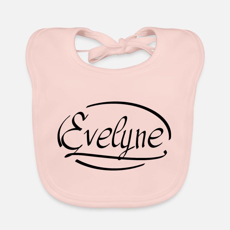 Evelyne - Bavoir bio Bébé - rose