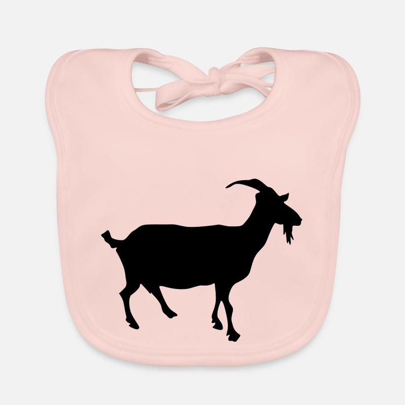 Silhouette de chèvre Bavoir bio Bébé
