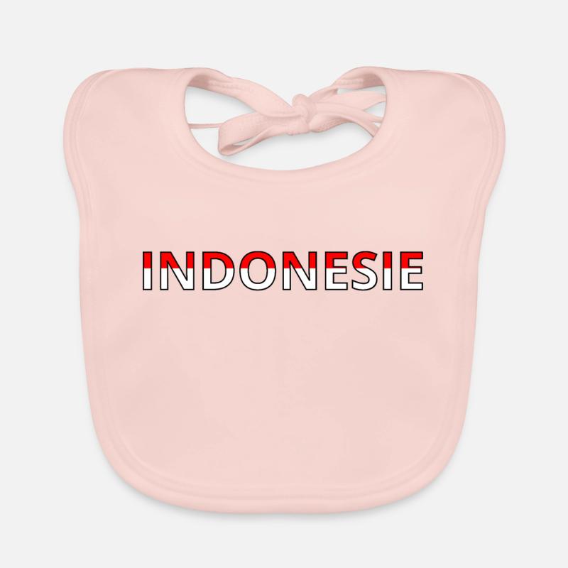 Drapeau Indonésie Bavoir bio Bébé