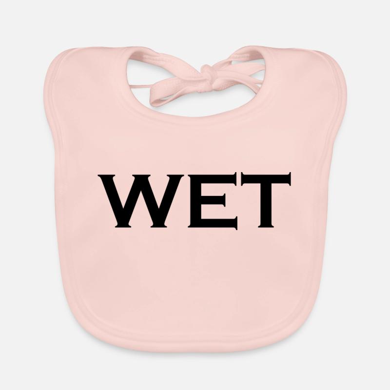 wet - Bavoir bio Bébé - rose