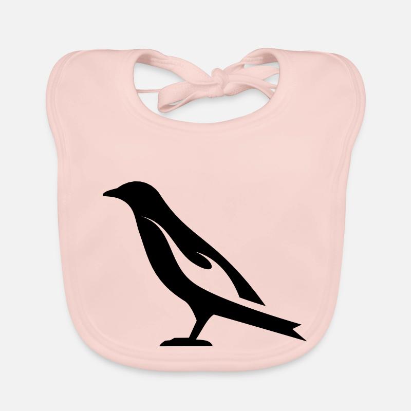 Brennender Vogel | Burning Bird Silhouette Baby Bio-Lätzchen