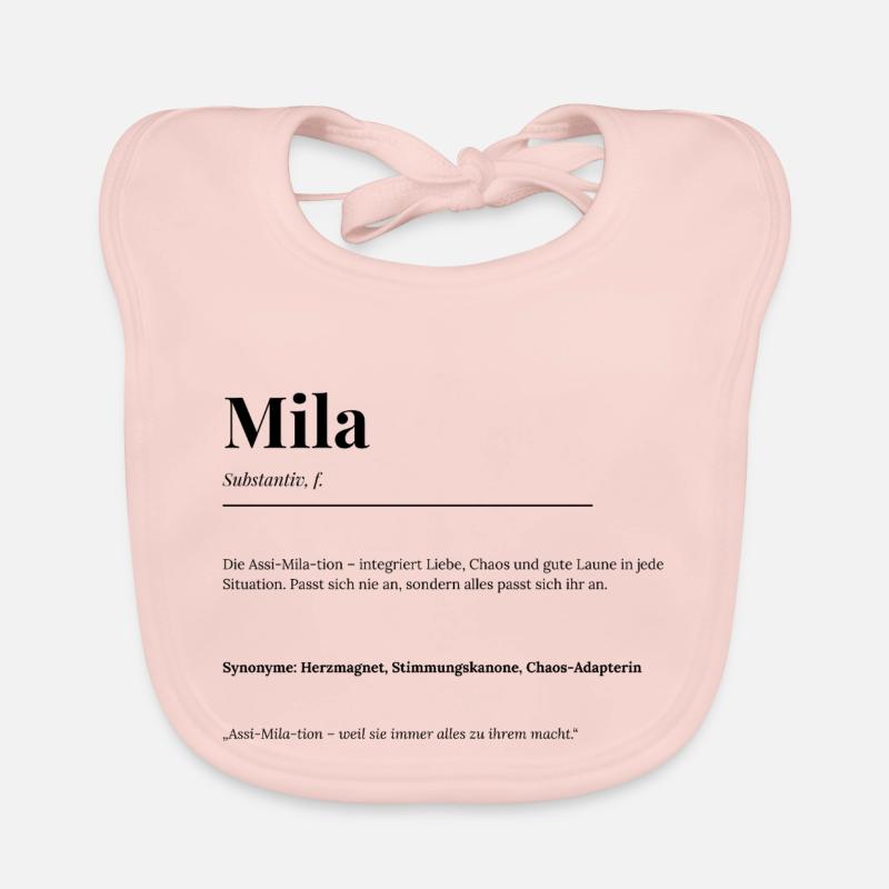 Mila - Baby Bio-Lätzchen - Rose