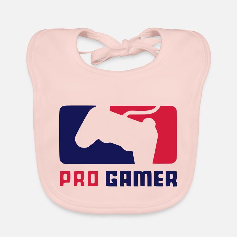 Pro Gamer - Bavoir bio Bébé - rose