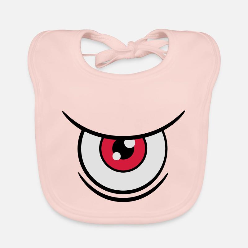 Big Eye - Bavoir bio Bébé - rose
