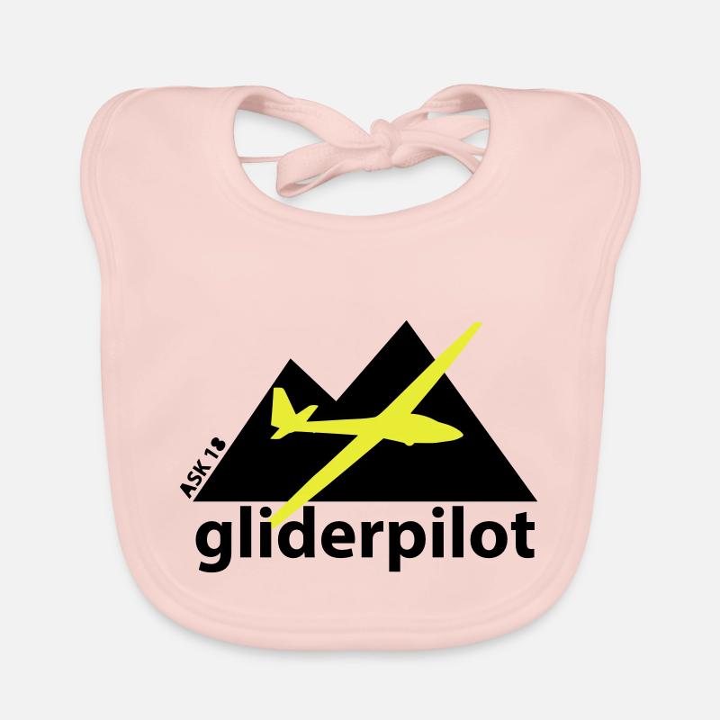 soaring-tv: gliderpilot - Baby Bio-Lätzchen - Rose