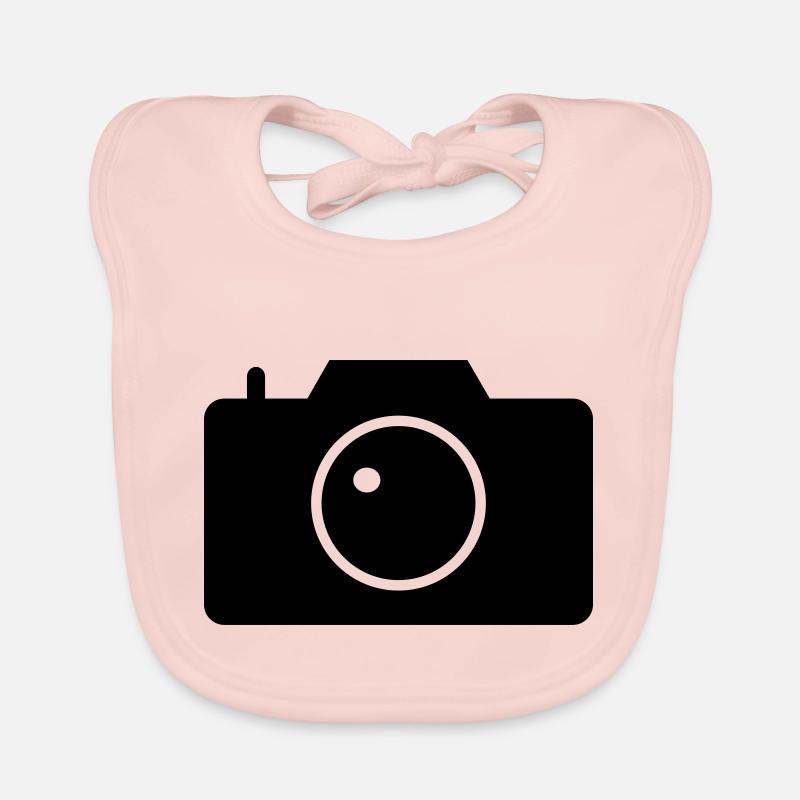 camera Organic Baby Bibs