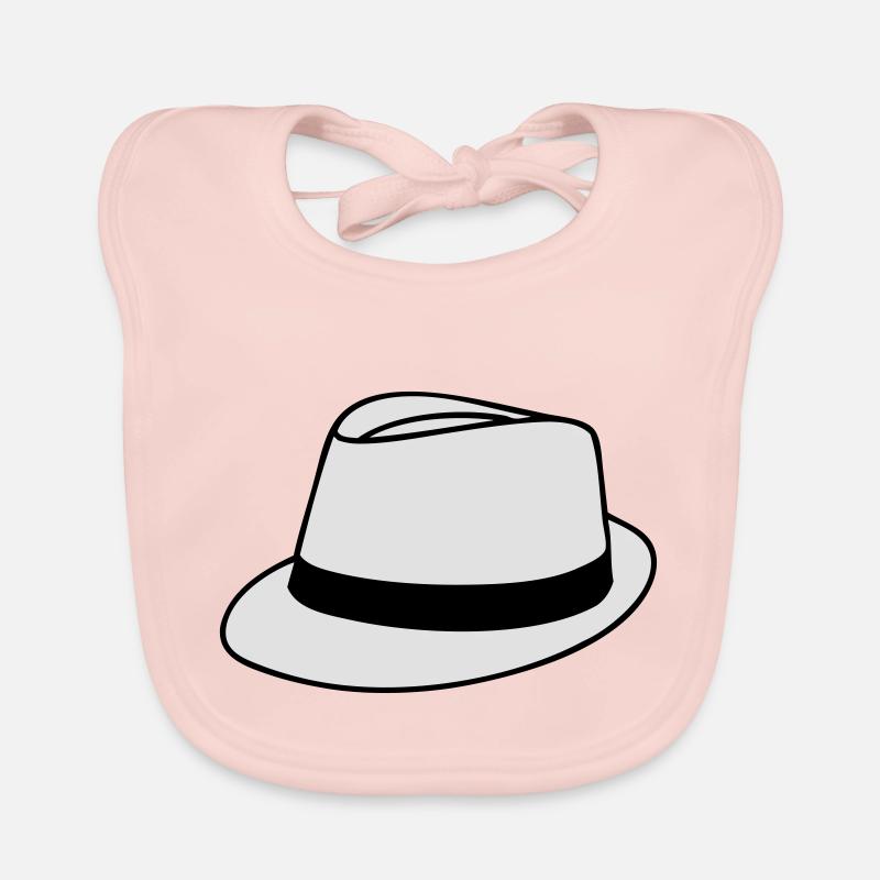 Chapeau - Bavoir bio Bébé - rose