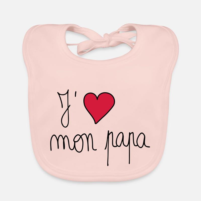 J'aime mon papa Bavoir bio Bébé