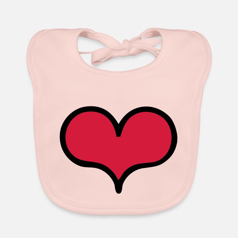 heart Bavoir bio Bébé