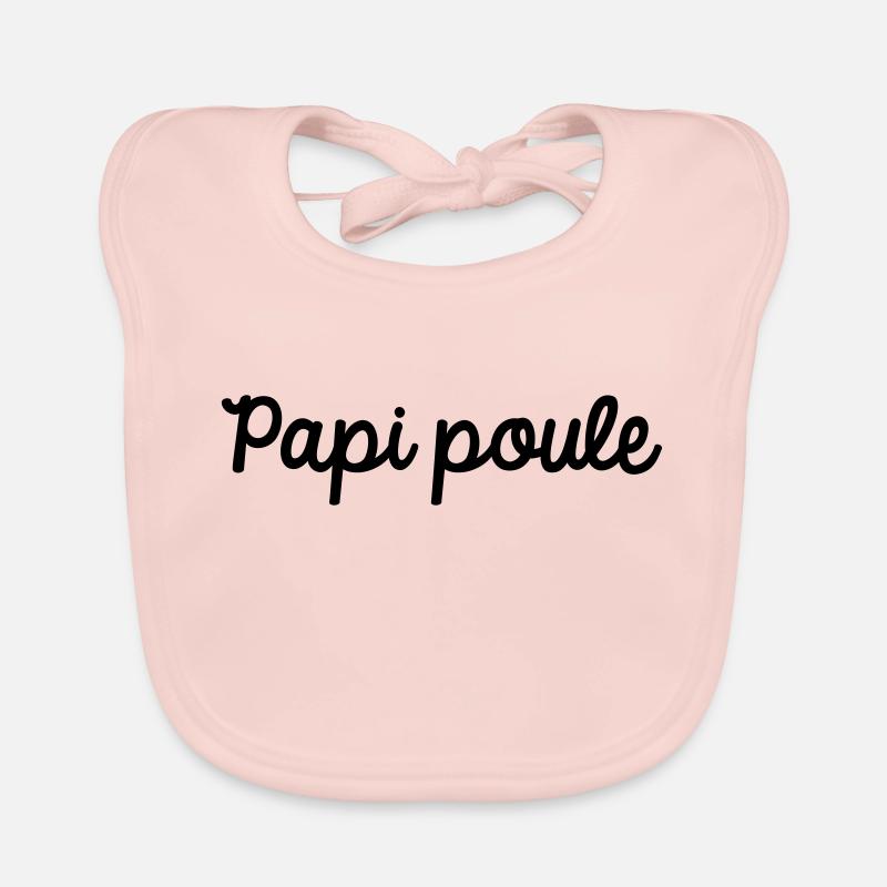 Papi poule Bavoir bio Bébé