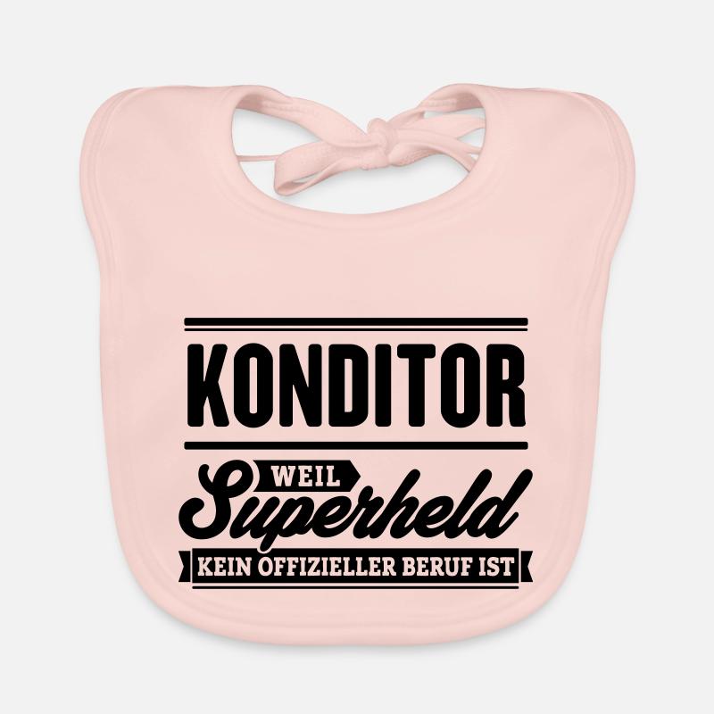 Superheld Konditor Baby Bio-Lätzchen