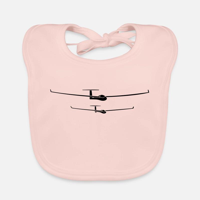 glider pilot tshirt Organic Baby Bibs