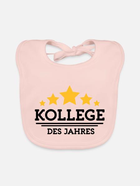 Kollege des Jahres - Baby Bio-Lätzchen - Rose - Vorne