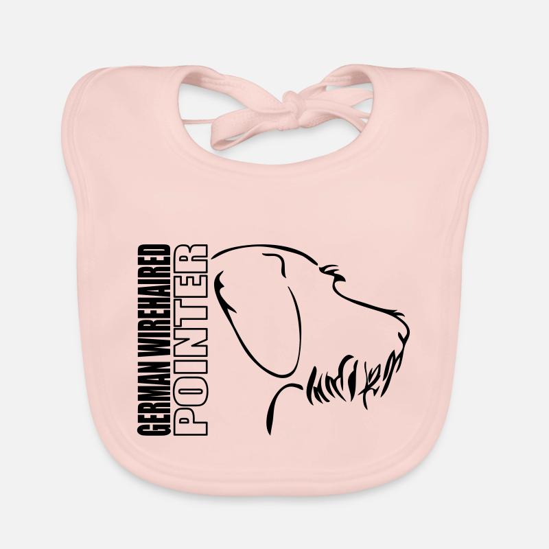 German wirehaired pointer PROFILE Organic Baby Bibs