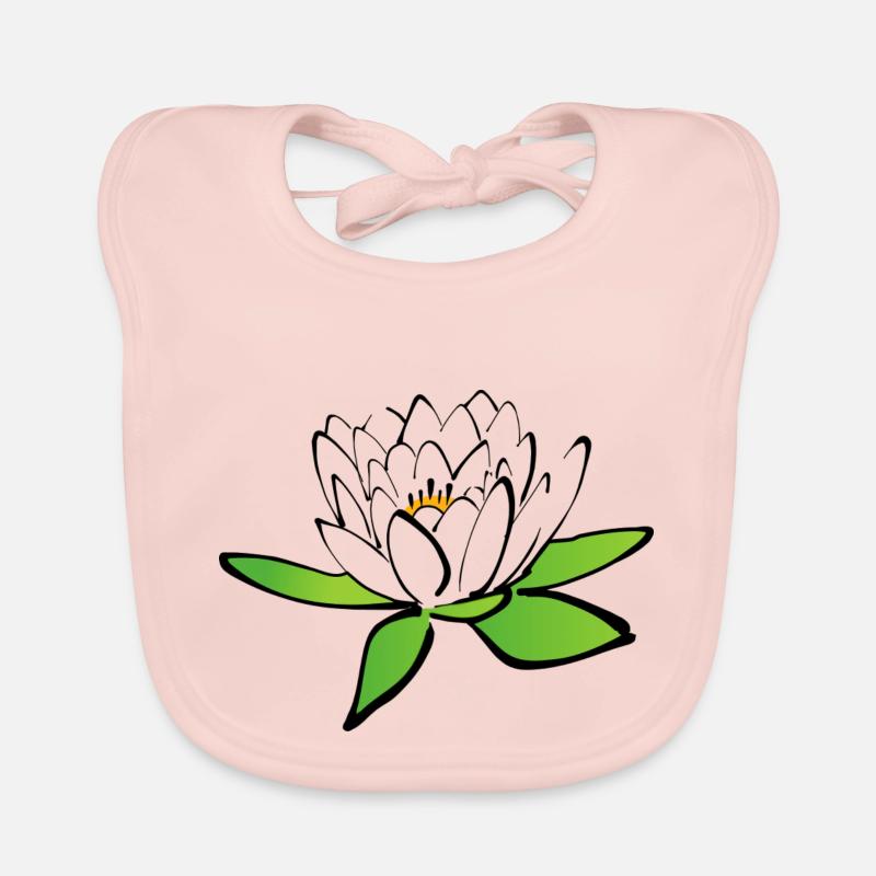 Lotus flower Organic Baby Bibs