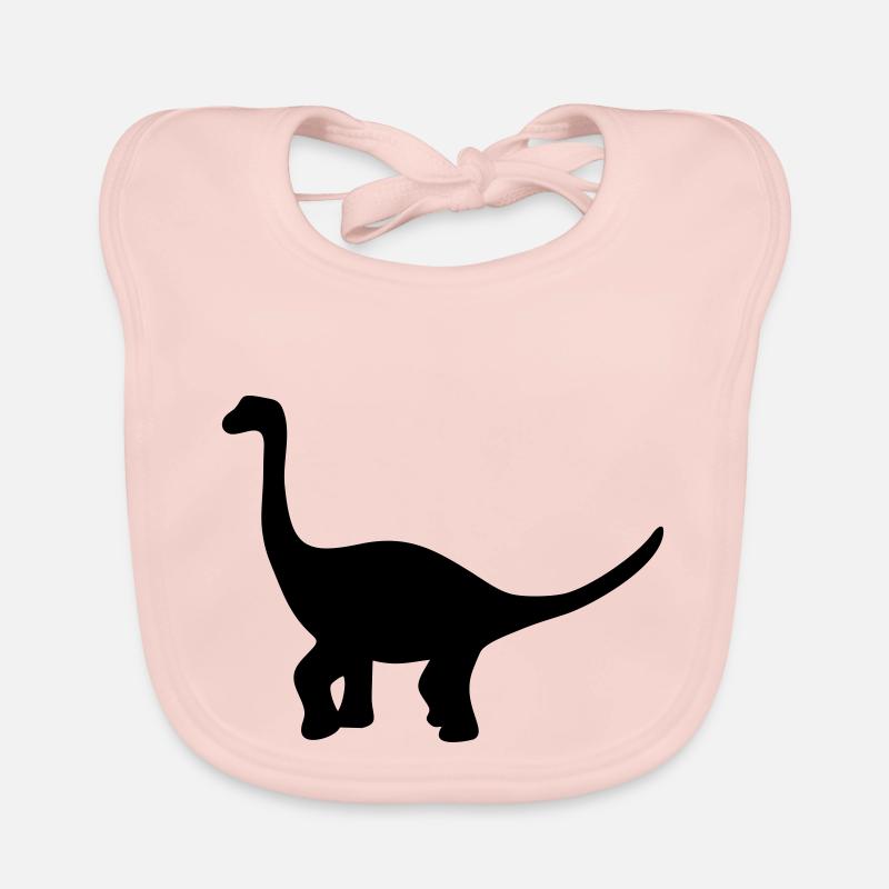 Dinosaur brachiosaurus gift Organic Baby Bibs