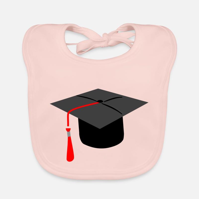 diplômé - Bavoir bio Bébé - rose