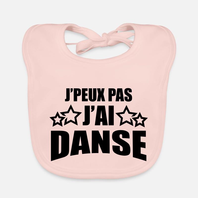 j'peux pas j'ai danse Bavoir bio Bébé