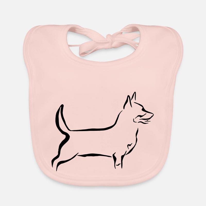 Lancashire Heeler Baby Bio-Lätzchen