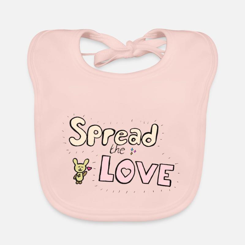 Répandre l'amour Bavoir bio Bébé