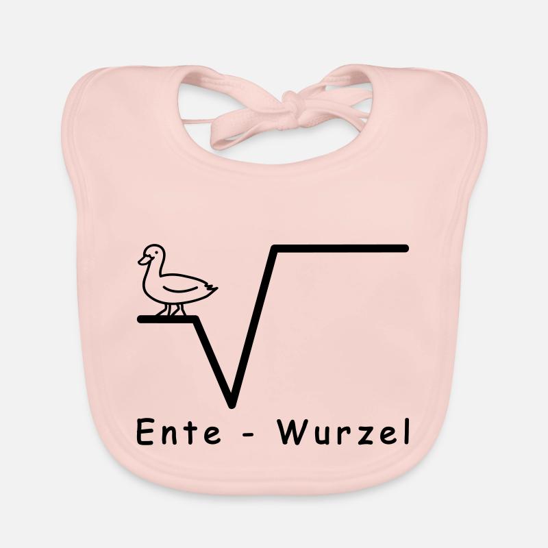 Mathe Ente Wurzel Schule, Uni Witze Text Baby Bio-Lätzchen