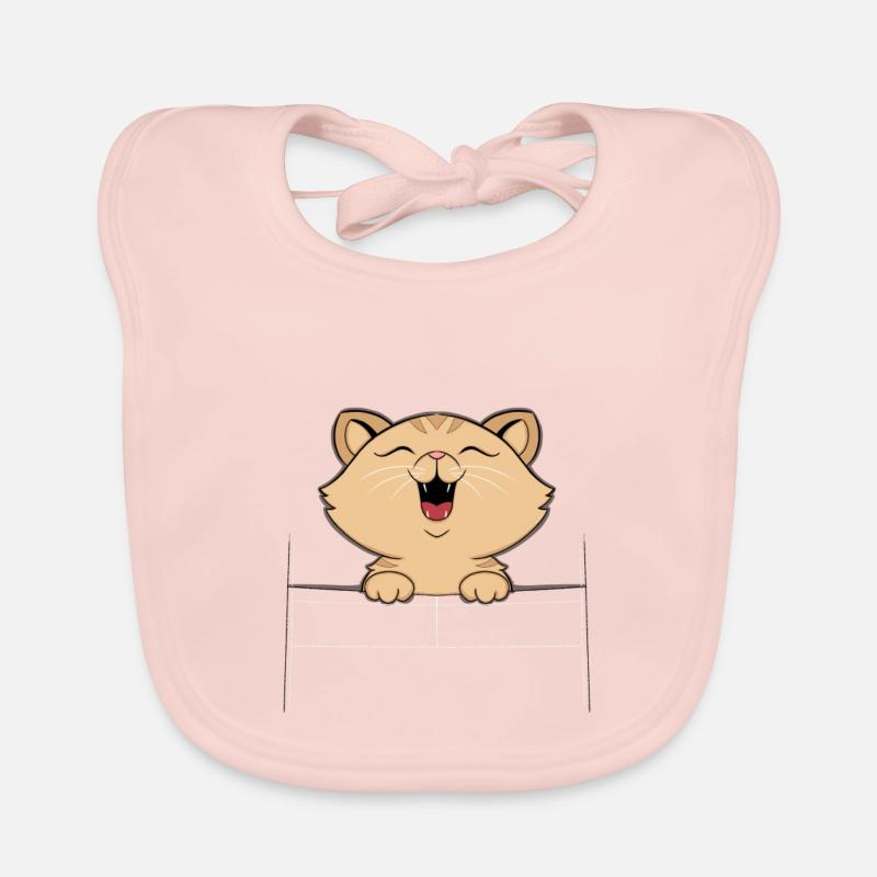 chat Bavoir bio Bébé
