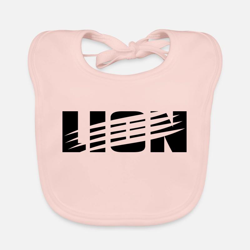 Cool lion design with scratch marks from claws Organic Baby Bibs