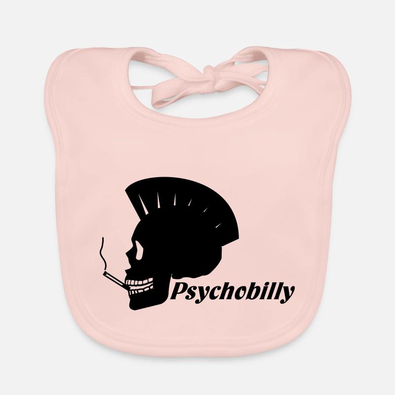 PSYCHOBILLY,ROCK,GUITAR,FLATTOP,FLAT,GUITAR,MUSIC Organic Baby Bibs