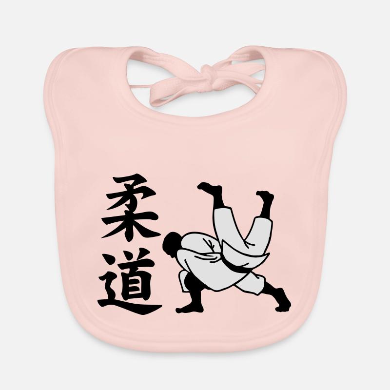 judo - Baby Bio-Lätzchen - Rose