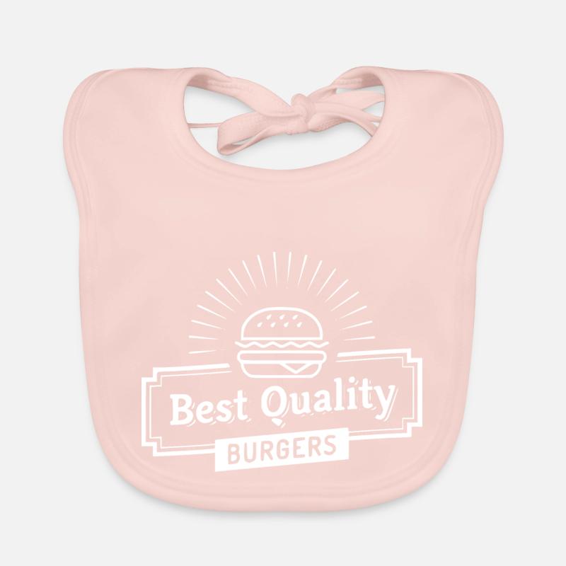 meilleure qualité burger w Bavoir bio Bébé
