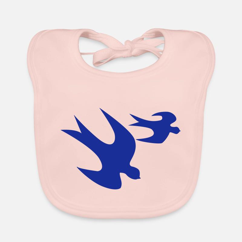 oiseau bleu Bavoir bio Bébé