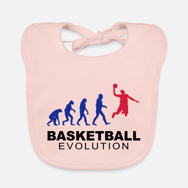 Basketball evolution Baby Bio-Lätzchen
